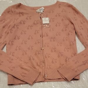 BINPOINT girl's cardigan sz 12 NWT